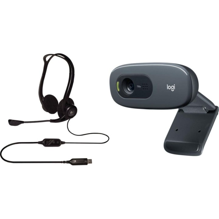 Ensemble casque et webcam Logitech PC960 et C270