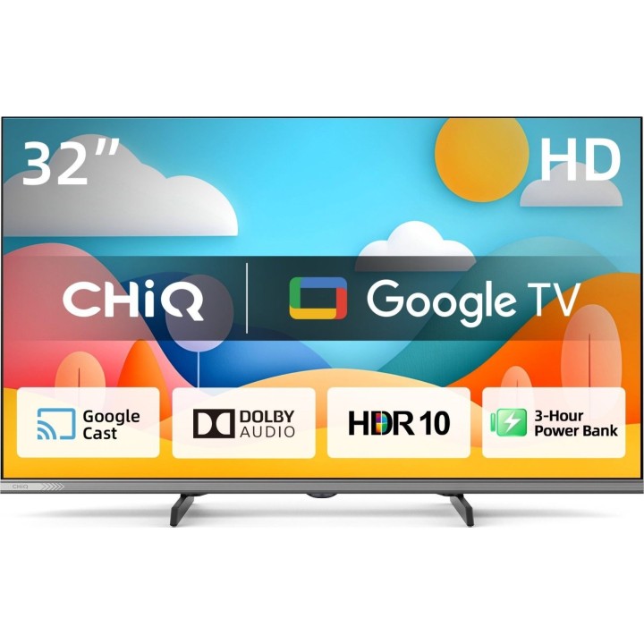 Televisão LED CHiQ L32M9PD 54267 de 32 polegadas, HD Ready e Google TV
