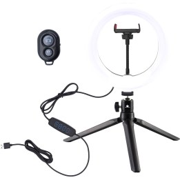 Lámpara LED anular White Shark RL-08 MOONLIGHT-2, 21 cm