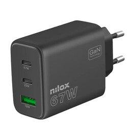 Nilox 67w 2usbc usba charger NX65GANUSBC