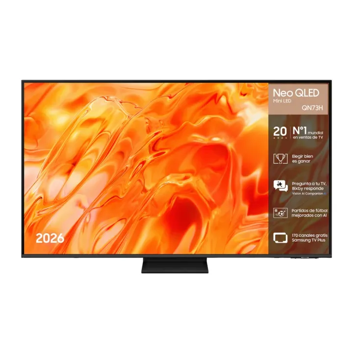 TV Samsung QN73H 65 polegadas Neo QLED Mini LED 4K Tizen OS Preto