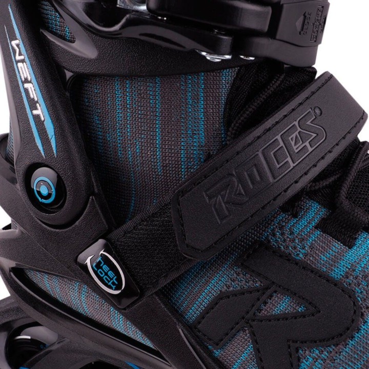 Roces Weft Thread Inline Skates, Gray and Blue, Size 45