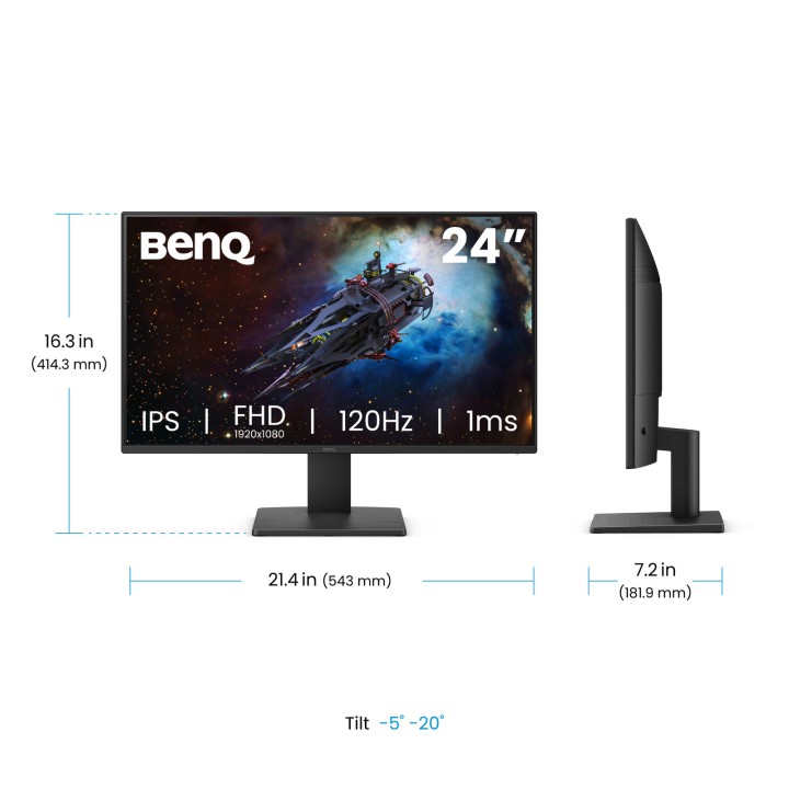 Monitor de 24 polegadas GW2491P IPS 4 ms/120 Hz/1080p/HDMI