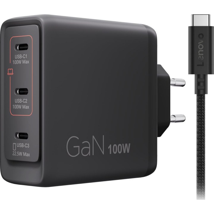 Cargador gan usb-c de 100 w