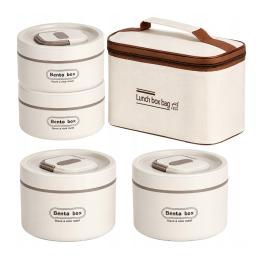Extralink Home Zestaw Izolowanych PojemnikÓw DO Przechowywania ŻywnoŚci Lunchbox 4 SZT
