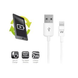 Cavo USB Lightning Ewent - USB-A 2,0 m bianco
