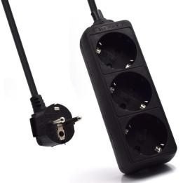 TABEIRO EWENT EW3959 COM 3 TOMADAS PRETO