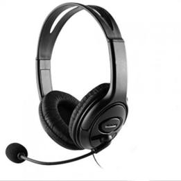 Headphones with microphone coolbox coolchat u1 usb black