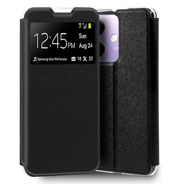 COOL FLIP COVER FOR OPPO A40 / A40M - SOLID BLACK