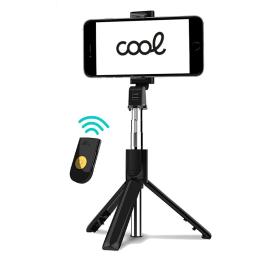 COOL TRÉPIED TÉLESCOPIQUE UNIVERSEL + TÉLÉCOMMANDE BLUETOOTH POUR SELFIE