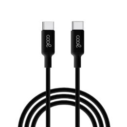 COOL USB-C-auf-USB-C-Kabel 1m Schwarz 45W 3A