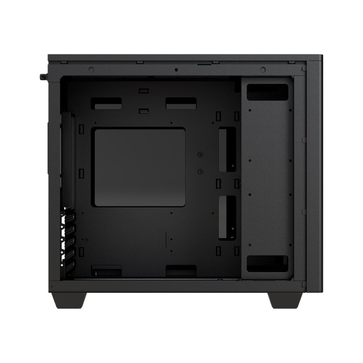 FSP CST360 Micro ATX Case with Front Ventilation Grill, Max GPU Length 165 mm, Max GPU Width 370 mm, Black