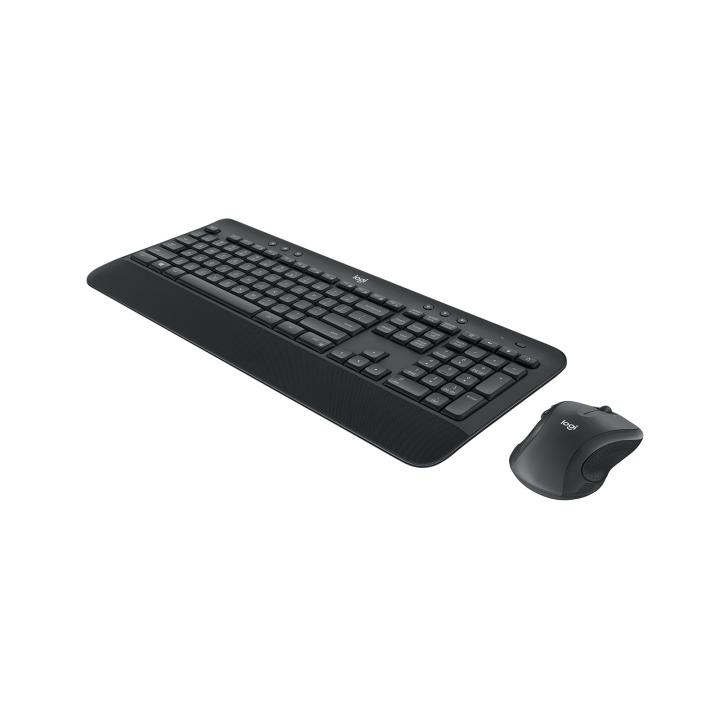Logitech MK545 Advanced Keyboard and Mouse Set, RF Wireless, International U.S. QWERTY, Black