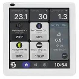 Shelly Wall Display X1i panel de control plata