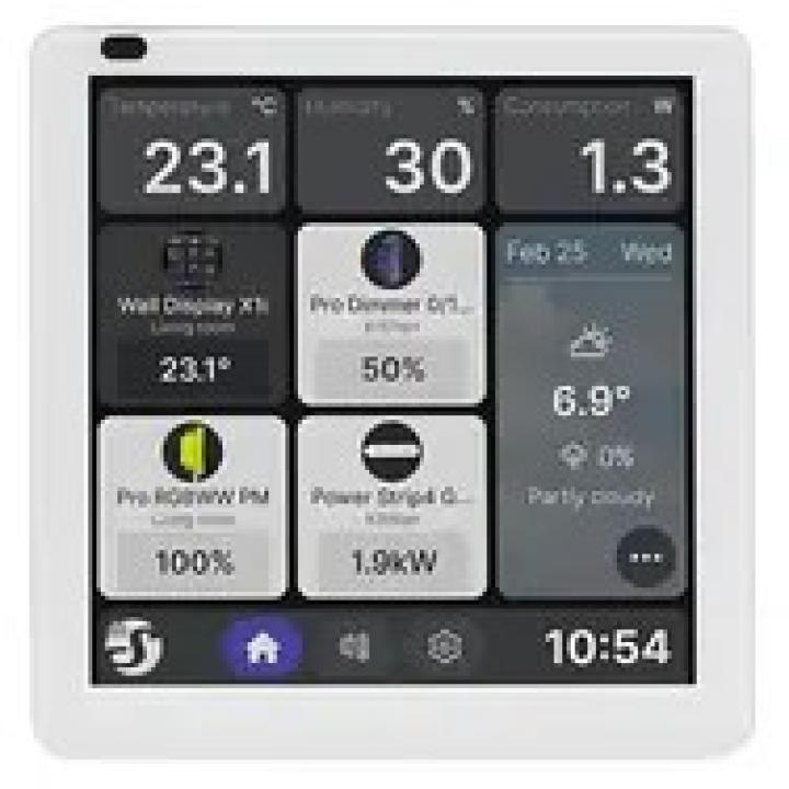 Shelly Wall Display X1i control panel silver