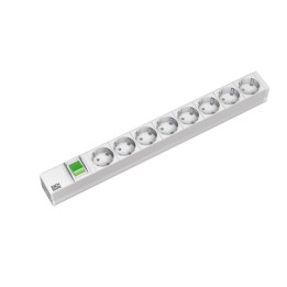 Bachmann 333.400 19" PDU 8x CEE7 sockets to CEE7 plug with switch