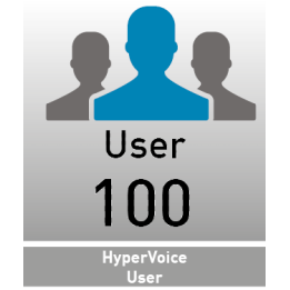 AGFEO HyperVoice 100 User - License for 100 additional users