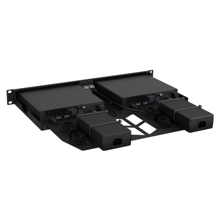 Rackmount.IT RM-DE-T2 Rack Mount Kit für Dell/VMware OptiPlex Micro Form Factor (Gen 12 oder neuer)