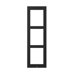 2N Accessory & Installation & IP Verso & Surface Frame & 3 Modules & Black
