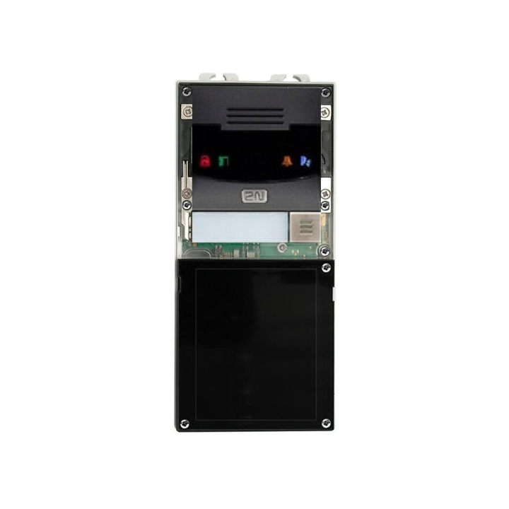 2N IP Verso Base Unit Black - Modular IP Intercom with Fingerprint Reader, Bluetooth and Touch Display