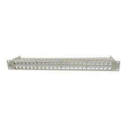 Synergy 21 Keystone Module Carrier 19" Patch Panel for 48xTP Module, 1U, Light Grey