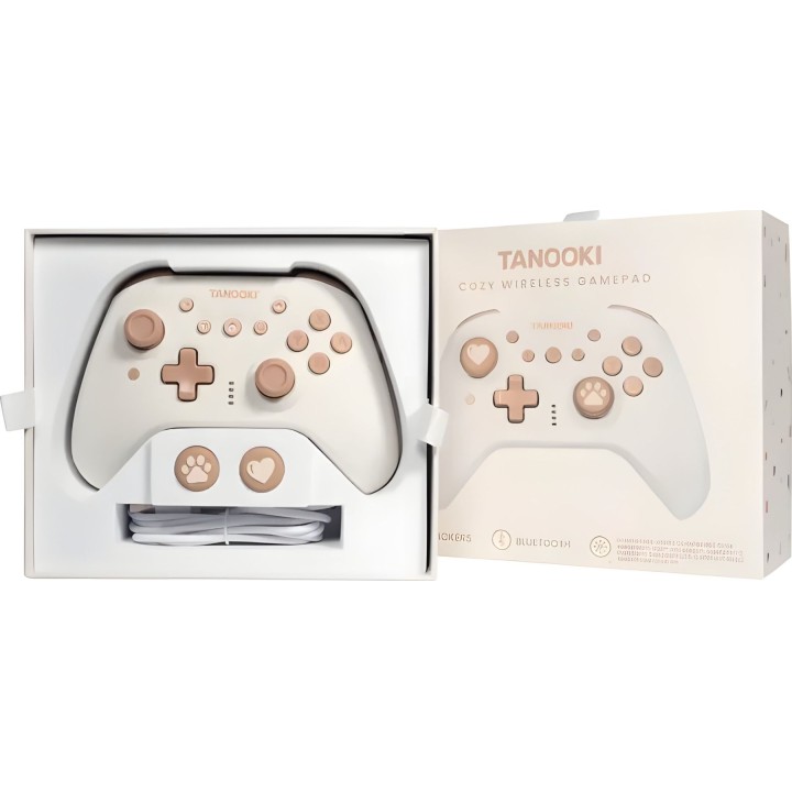 FR-TEC BLADE TNK1004 Wireless Controller, Tanooki, White