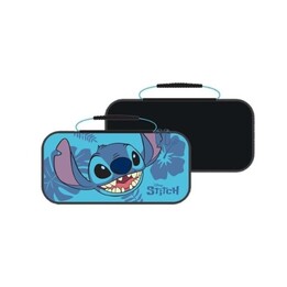 Custodia da trasporto KONIX Stitch Smiling per Switch e Switch 2, blu