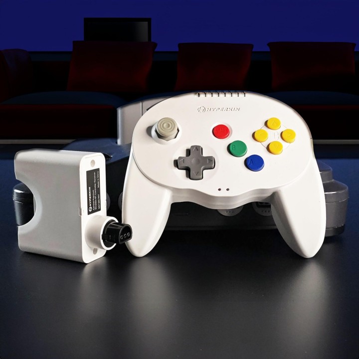 Hyperkin Admiral Premium BT Wireless Controller for N64, Switch, PC, White