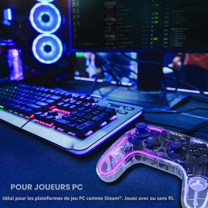 Comando sem fios DREAMGEAR NeoGlow para Switch, PC e Android