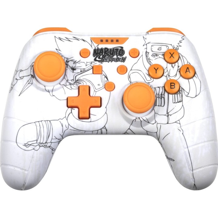 Comando compatível com KONIX para Switch e PC, cabo de 3 m, Naruto, branco