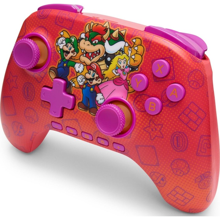 Controller wireless PowerA Advantage NSGP0548 per Nintendo Switch 2, Mario e amici