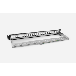 Patch Panel Monolyth 19'' 24 Puertos Cat6 UTP Keystone 1U