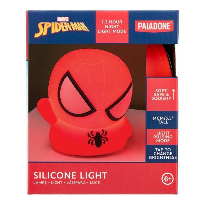 PALADONE Marvel Spiderman rechargeable table lamp red