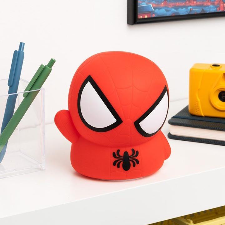 PALADONE Marvel Spiderman rechargeable table lamp red