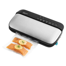 Vakuumiergerät Cecotec Sealvac Steel 04070 - 150W, 2 Geschwindigkeiten, Automatische und Manuelle Versiegelung, Inkl. 10 Beutel 