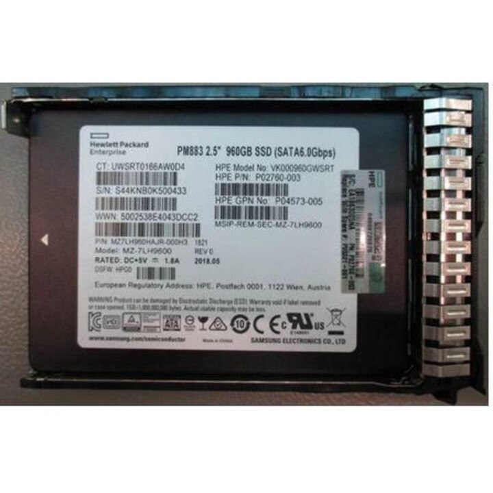 SSD Hewlett Packard Enterprise de 960 GB, 2,5 polegadas, SFF