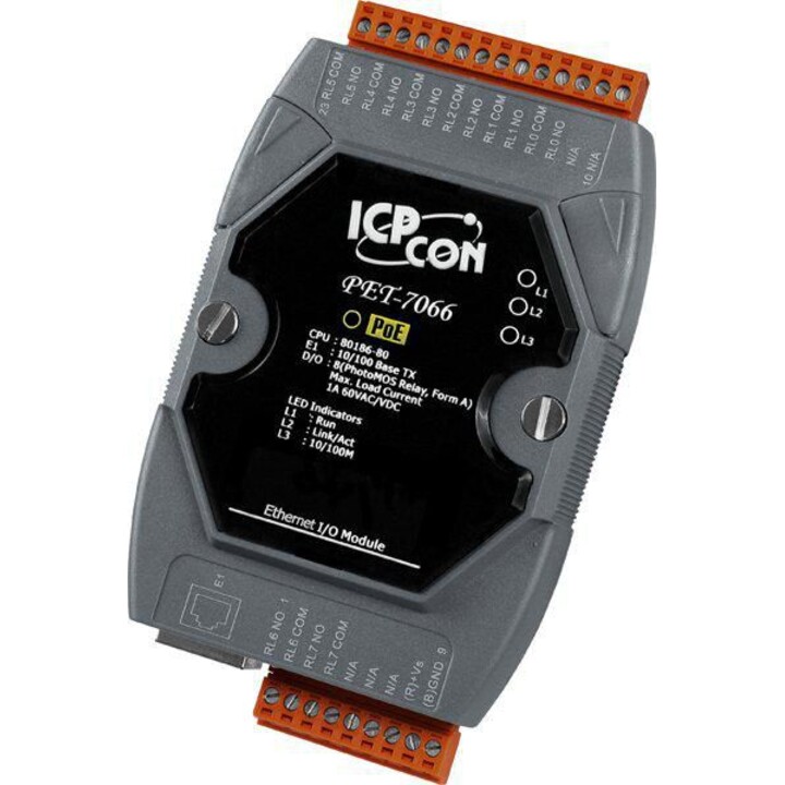 Moxa PET-7066 CR módulo de E/S web PoE