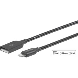 eSTUFF Cabo Lightning MFI 0.5m Cinzento