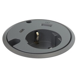 Forming Function Powerdot 16 Tischsteckdose mit 1 USB-A und 1 USB-C Schwarz