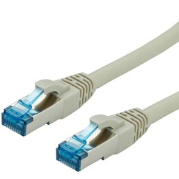 Value Cat.6A S/FTP Patchkabel grau 15 m