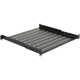 Lanview RAS600BL 19" 1U Black Sliding Rack Shelf