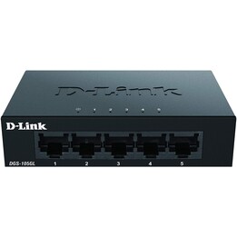 D-LINK DGS-105GL/E 5-Port Gigabit-Ethernet-Switch schwarz