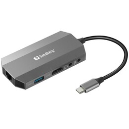 Base de viagem Sandberg USB-C 6 em 1