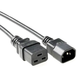 MicroConnect PE0191430 Stromkabel C19 auf C14, 3 m, Schwarz