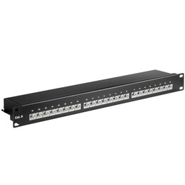 MicroConnect PP-014 Patch Panel 1U Cat6 24 Port Shielded 19"