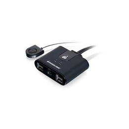 IOGEAR GUS402 USB 2.0 Peripheral Switch 2x4 Black