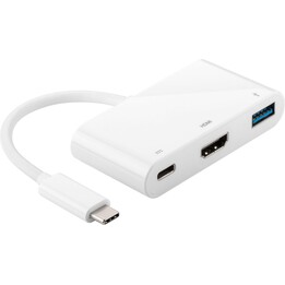 MicroConnect USB3.1CCOM2 Adaptateur graphique USB Blanc