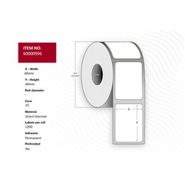 Capture 65000996 Printer Label Yellow