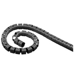 MicroConnect CABLEEATER25B - Self-Adhesive Cable Trunking, 25 mm Diameter, 20 m, Black