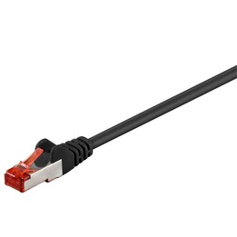 MicroConnect SSTP625S S/FTP Cat6 Network Cable 25m Black LSZH